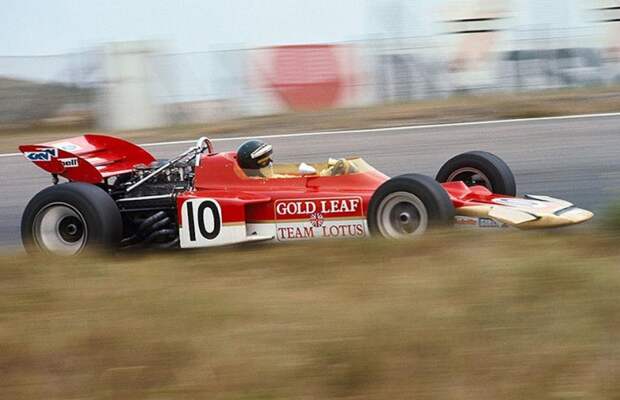 Йохен Риндт на Гран При Голландии ’70, принесшей 72-му первую победу. lotus, автоспорт, болид, формула 1