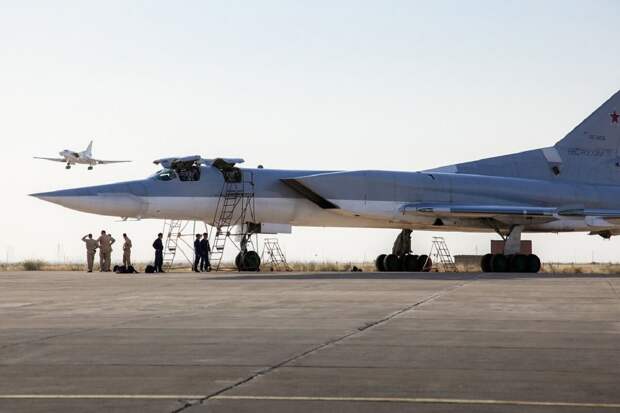 Самолёты Ту-22М3 в Сирии. Фото взято из открытых источников.