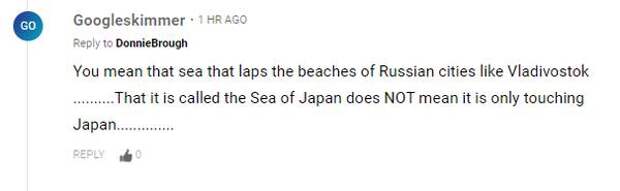 Читатели Daily Express поспорили о статусе Японского моря после маневра ВКС России