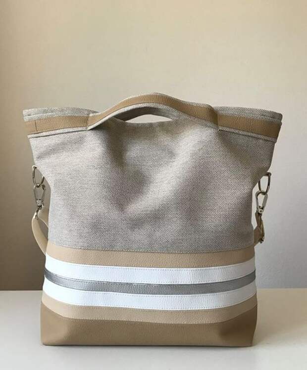 Стильная сумка из ткани