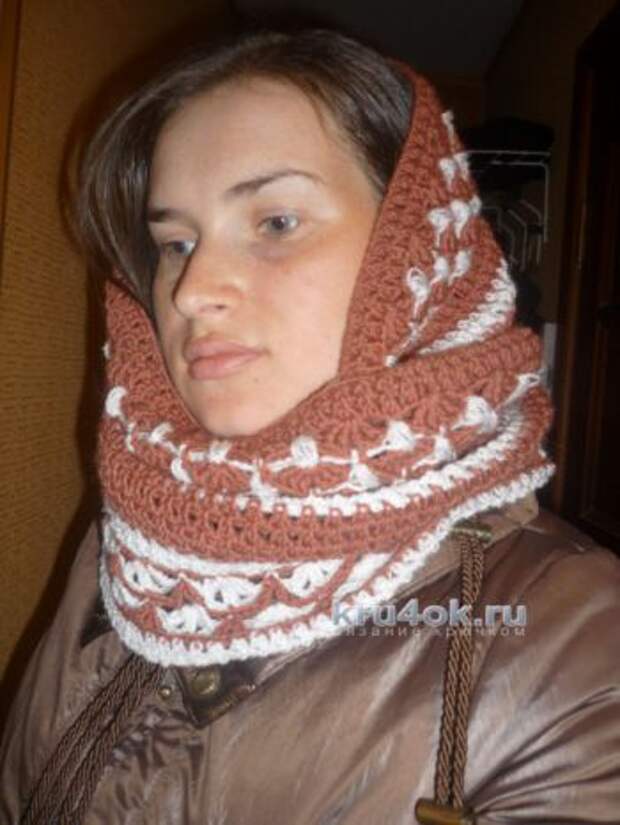 Шарфы вязаные крючком