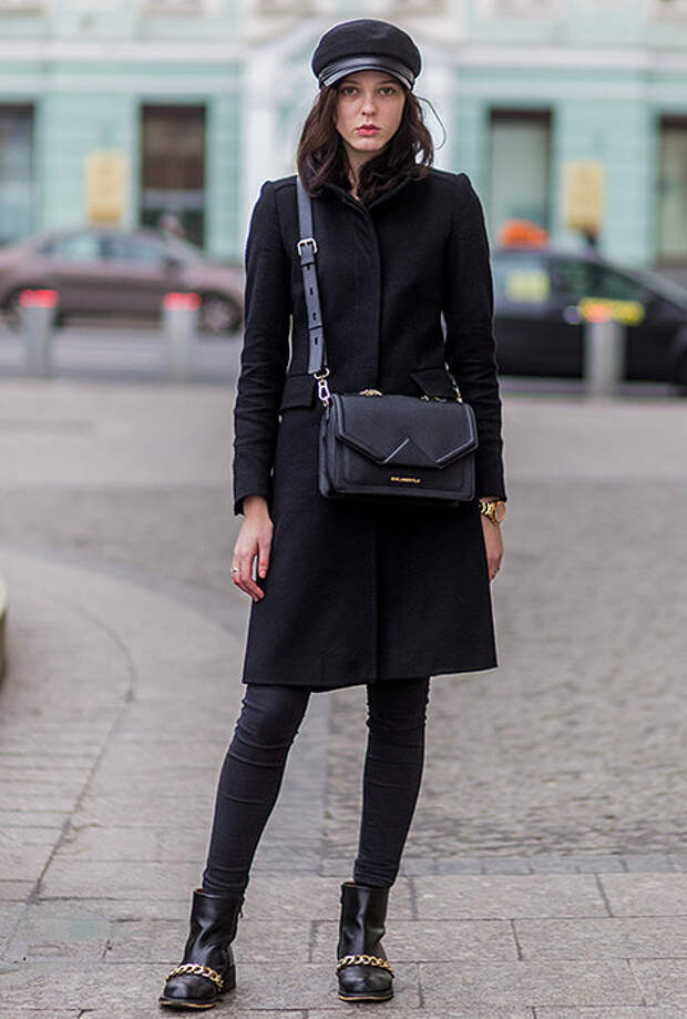 Total black look