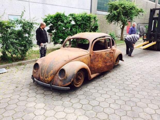Самый старый в мире Volkswagen Beetle полностью сгорел, но был восстановлен авто, автомобили, восстановление, реставрация
