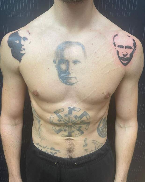 Сергей Полунин сделал ещё две татуировки с портретами Путина