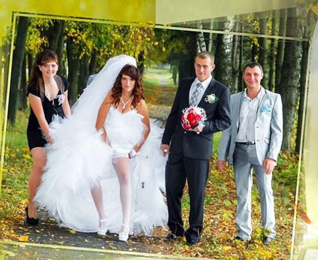 Беспощадный фотошоп российских свадебных фотографов
