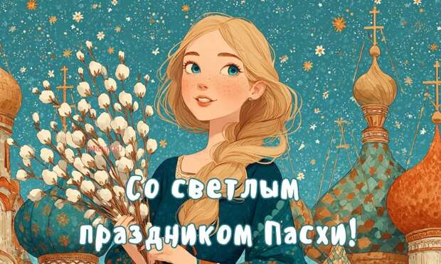 40+ красивых открыток «С Пасхой» для поздравления бабушек, дедушек, родителей, подруг — в общем, всех