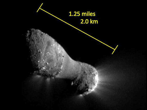 Комета Хартли 2 с земной водой в прошлом году пролетела в 18 миллионах километрах от нашей планеты. 