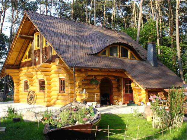 сруб, деревянный дом, русская изба