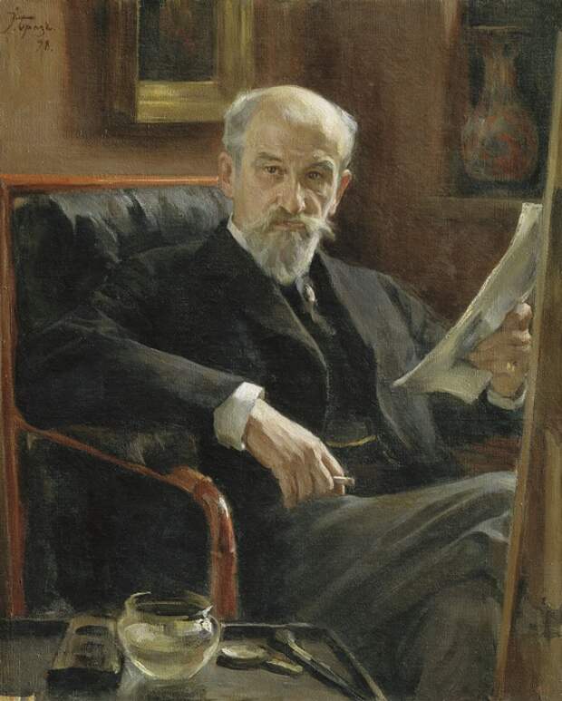 Портрет художника А.П. Соколова. (1898 год). Автор: Осип Эммануилович Браз. Портрет художника А.П. Соколова. (1898 год). Автор: Осип Эммануилович Браз.