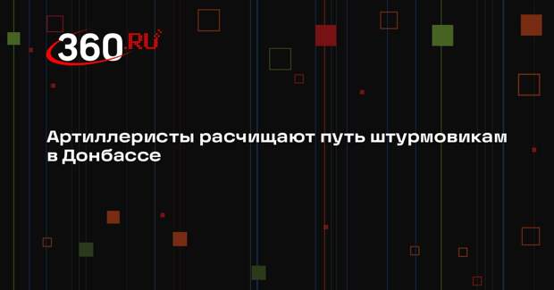 Артиллеристы расчищают путь штурмовикам в Донбассе