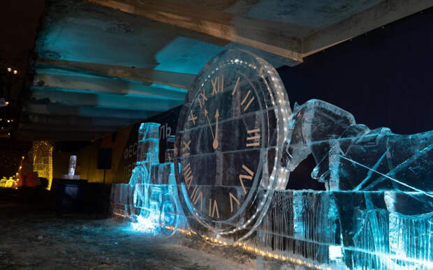 Фестиваль ледяных скульптур в Рязани закрыли из-за оттепели