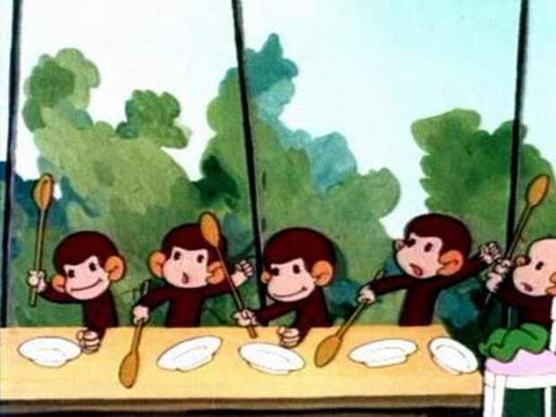 Обезьянка мама и ее дети. Осторожно обезьянки Союзмультфильм. Осторожно обезьянки младший.