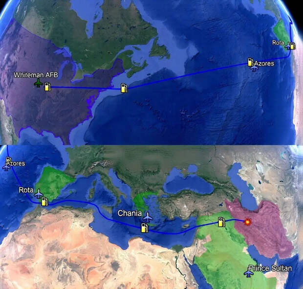 После отказа Британии, США будут бомбить Иран старым способом