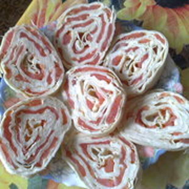 лаваш с семгой и с сыром (вариант)