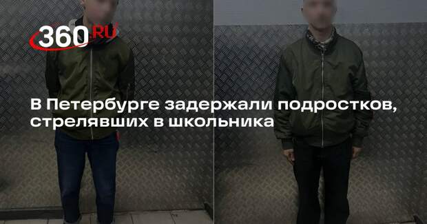 В Петербурге задержали подростков, стрелявших в школьника