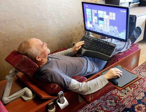 К пенсии обязательно закажу себе компьютерный диван диван, изобретения, своими руками, сделай сам