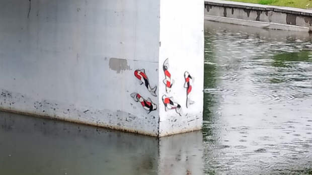 Мозаичные рыбки в