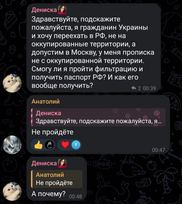 Сможет ли Денис пройти фильтрацию?