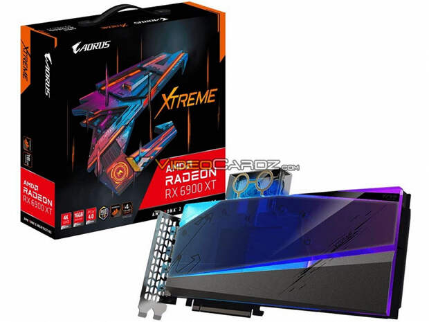 Карта Gigabyte Radeon RX 6900 XT Aorus Xtreme WaterForce WB будет оснащена водоблоком