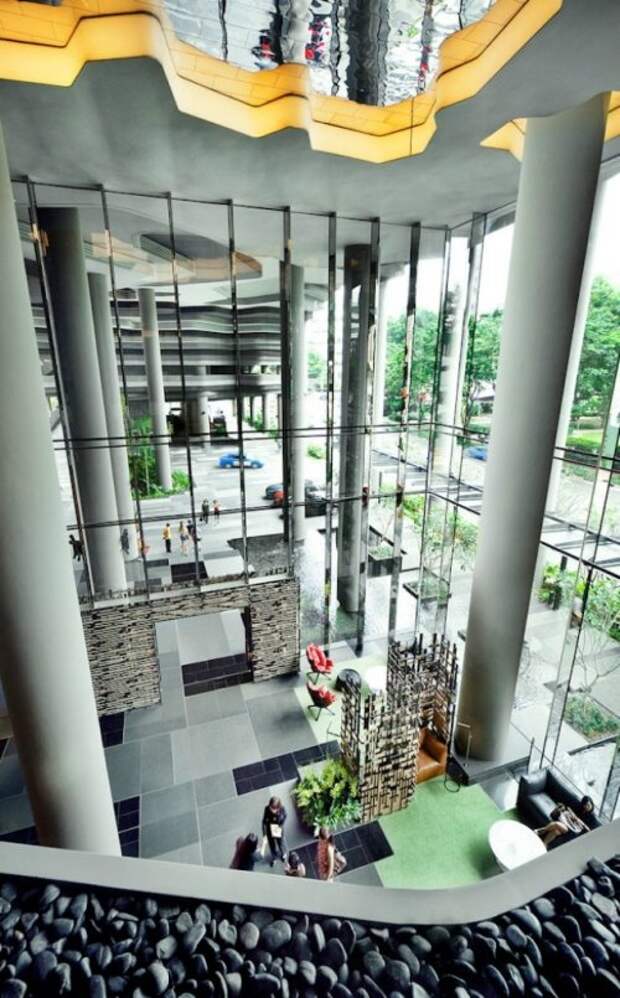 Отель ParkRoyal в Сингапуре – зелёный оазис мегаполиса (21 фото)