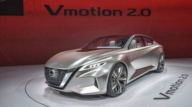 Компания Nissan представила миру концепт седана VMotion 2.0 Nissan VMotion 2.0, nissan, авто, детройт 2017, концепт