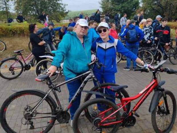 Участвуем в городском велопробеге.