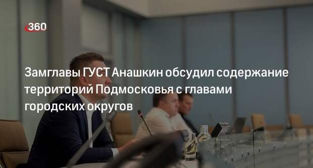 Замглавы ГУСТ Анашкин обсудил содержание территорий Подмосковья с главами городских округов