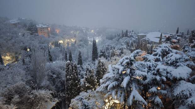 Как Ялта справляется с последствиями снегопада