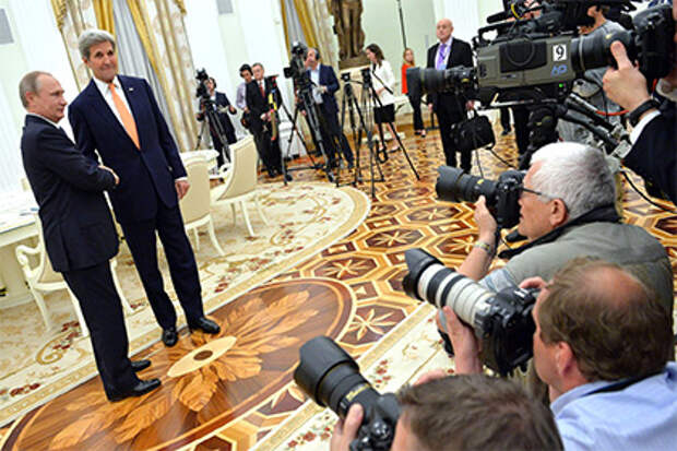 Владимир Путин и Джон Керри