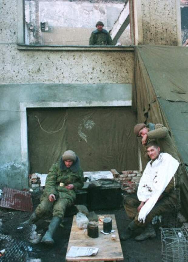 Солдатский быт во время войны, Грозный, январь 1995 года. история, события, фото