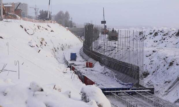На месте кампуса «Арктическая Звезда» ведётся укрепление грунтов