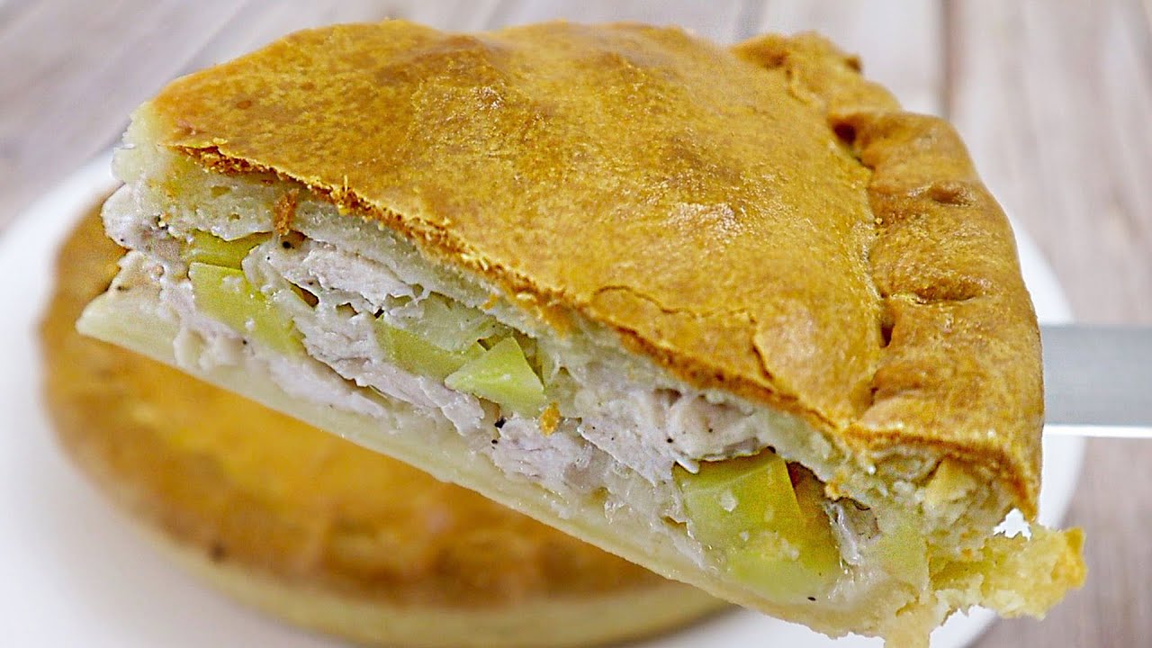 Пирог с мясом и картофелем