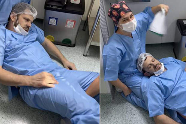 Отца, упавшего в обморок во время родов жены, высмеяли в сети