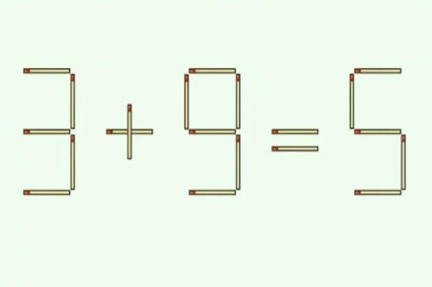 Головоломка со спичками: проверьте свою смекалку за 13 секунд