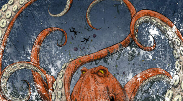 Ужасные случаи нападения осьминогов на человека