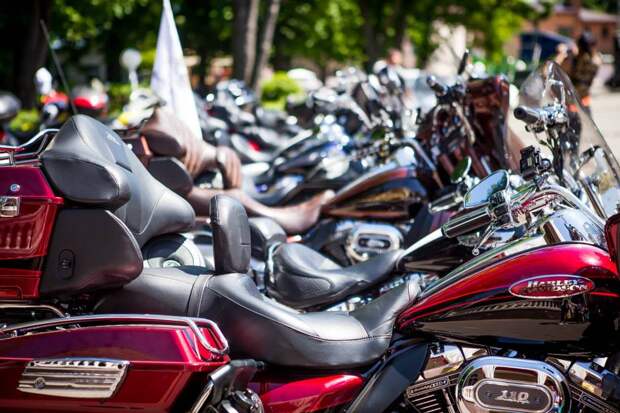 Байк-слеты собирают десятки крутых мотоциклов