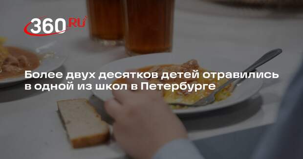 Более двух десятков детей отравились в одной из школ в Петербурге