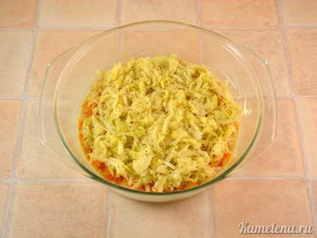 Пирог с капустой и морковью — 11 шаг