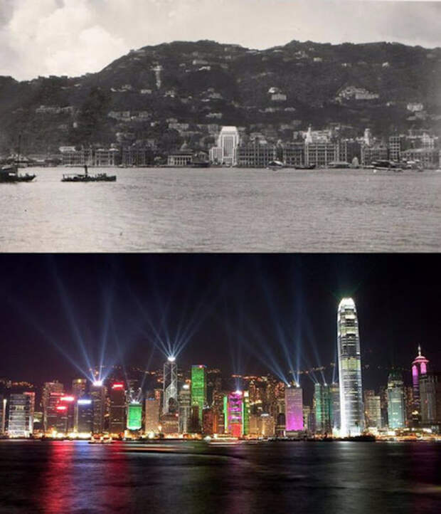 Гонконг, 1920-е и сейчас города мира, история. архитектура