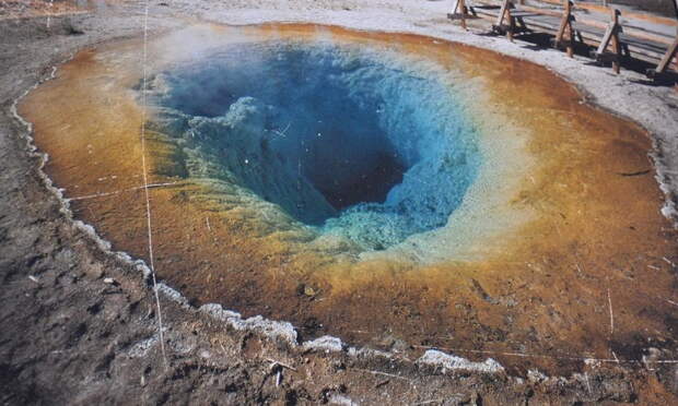 Озеро Утренней Славы (Morning Glory Pool) в национальном парке Йеллоустоуна (Yellowstone National Park). Фото с сайта NewPix.ru