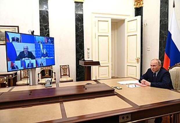 Совещание с постоянными членами Совета Безопасности (в режиме видеоконференции).