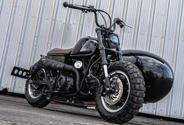 Honda Monkey с коляской