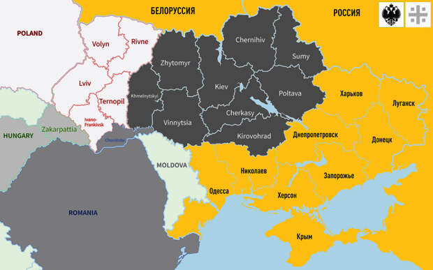 ПОЛЬША УЖЕ ПРЕДЛАГАЛА  ВАРИАНТ ПЛАНА РАЗДЕЛА  УКРАИНЫ. ИНФОГРАФИКА ЦАРЬГРАДА