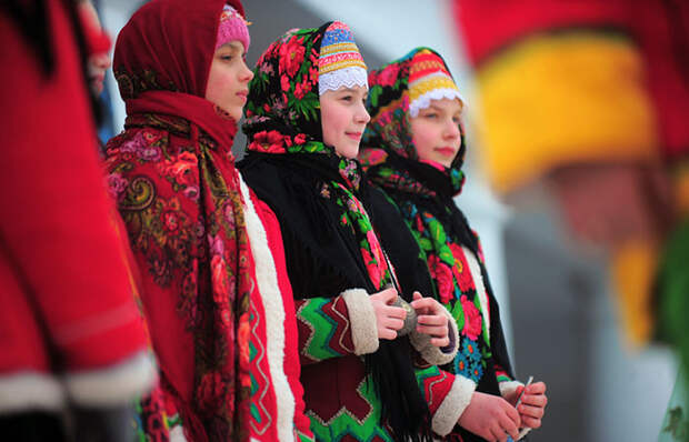 Празднование широкой Масленицы.     Фото: ИТАР-ТАСС, Владимир Смирнов