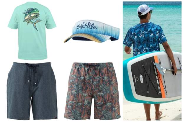 Salt Life new boardshorts, shorts, and shirts