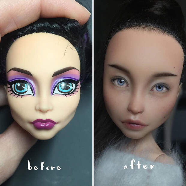 Ukrainian Artist Continues To Remove The Makeup Of Dolls And Re-Creates Them With An Incredibly Real Look