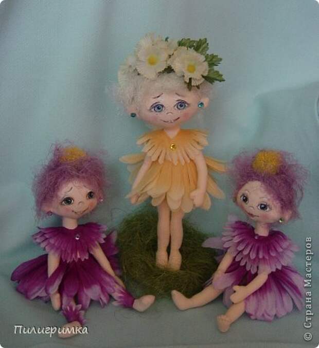 Куклы Мастер-класс Шитьё   Цветики Мини-МК Ткань фото 1