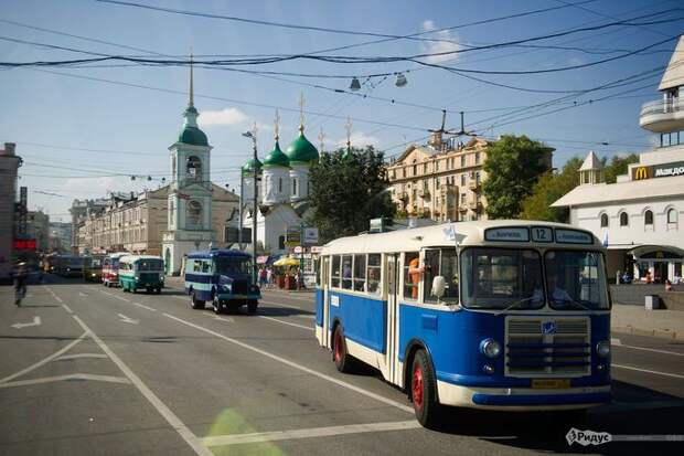 Парад ретроавтобусов в Москве интересности, парад, ретро, события