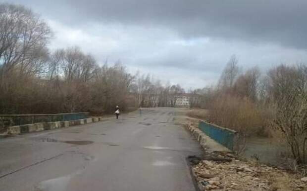 В Рыбновском округе мост освободился от воды