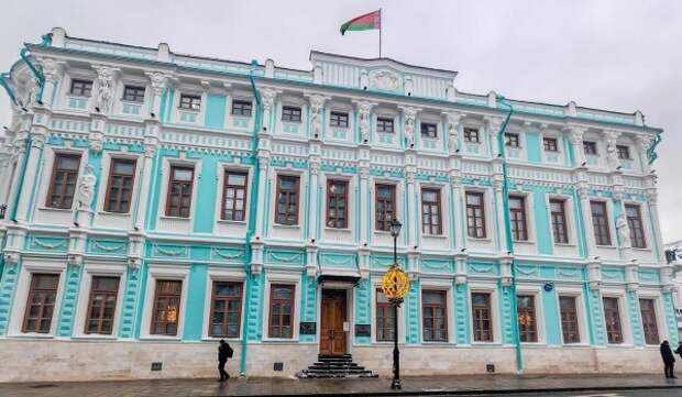 Фасады здания посольства Республики Беларусь отреставрировали в Басманном районе